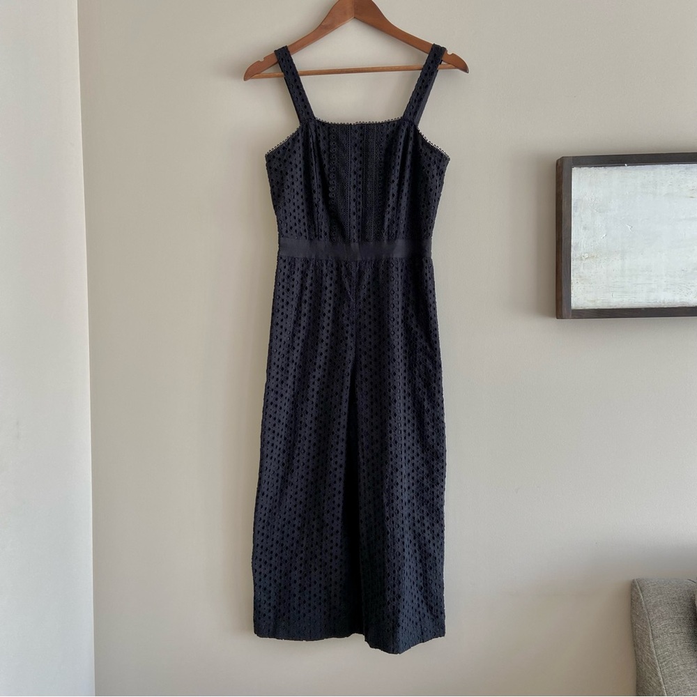 Banana Republic Black Eyelet Lace Jumpsuit